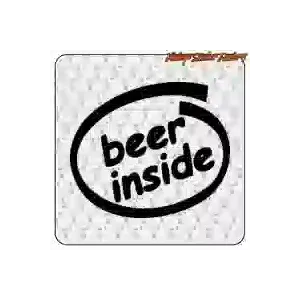 Beer Inside sticker for camper and vanlife