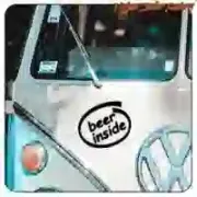 Beer Inside sticker for camper and vanlife