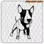 Bull Terrier Sticker for Motorcycles and Helmets