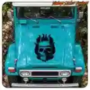 Pegatina Calavera Frankenstein | Vintage Sticker Factory