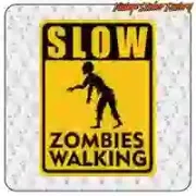 Slow Zombies Walking Aufkleber | Vintage Sticker Factory