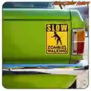 Autocollant Slow Zombies Walking | Vintage Sticker Factory