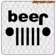 Autocollant Jeep Beer en vinyle décoratif