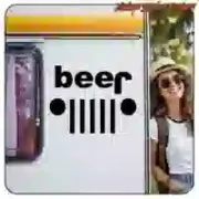 Jeep Beer Decorative Vinyl Sticker