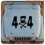 Autocollant 4x4 Pirate 4x4 | Vinyle tout-terrain