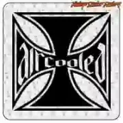 Autocollant AIRCOOLED Croix de Malte | Volkswagen