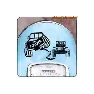 Toyota 4x4 Decorative Sticker | Off-Road Vinyl