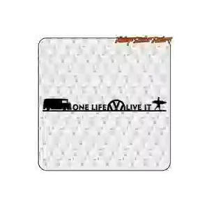 ONE LIFE LIVE IT - VW T2 STICKER. BUY VINYL STICKERS.