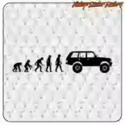 EVOLUTION RANGE ROVER AUFKLEBER. KAUFEN SIE VINYLAUFKLEBER.