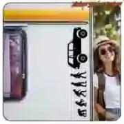 Pegatina Evolucion Range Rover. Comprar pegatinas.