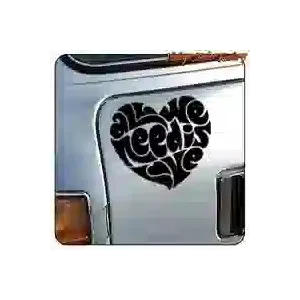 Sticker rock ALL WE NEED IS LOVE