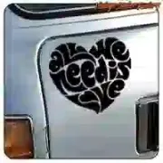 Sticker rock ALL WE NEED IS LOVE