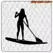 Pegatina SUP Girl de vinilo | Vintage Sticker Factory
