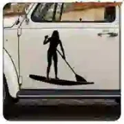 SUP-Girl-Vinylaufkleber | Vintage Sticker Factory