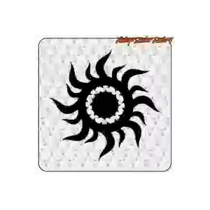 Tribal Sun cut-vinyl sticker