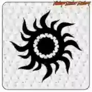 TRIBAL SUN Aufkleber aus geschnittenem Vinyl