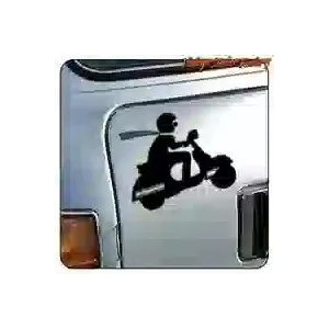 Vespa-Aufkleber im UK-Scooter-Stil