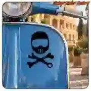 Autocollant tête de pirate | Vinyle café racer