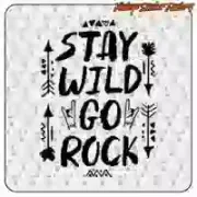 “Stay Wild Go Rock” Sticker | Vintage Sticker Factory