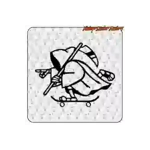 Sticker Skater La Muerte | Vinyle skateboard