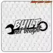 Sticker BUILT NOT BOUGHT pour moto custom
