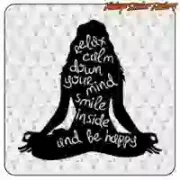 Pegatina yoga en varios tamaños