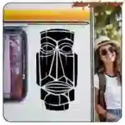 TIKI -5 AUFKLEBER. KAUFEN SIE VINYLAUFKLEBER.