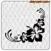Autocollant Hibiscus Surf | Vinyle décoratif
