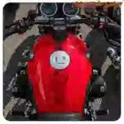 Racing piston sticker in cut vinyl