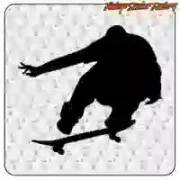 Skate-Aufkleber aus geschnittenem Vinyl