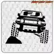 Pegatina TOYOTA FJ de vinilo para 4x4