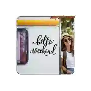 HELLO WEEKEND Aufkleber | Vintage Sticker Factory