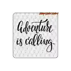 ADVENTURE IS CALLING Aufkleber für Camper
