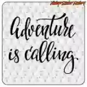 ADVENTURE IS CALLING Aufkleber für Camper