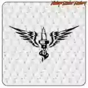 Winged spark plug sticker | Custom Culture