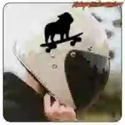 Die-cut Pug Skate vinyl sticker