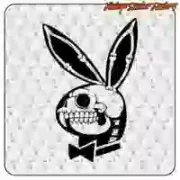 PLAYBOY SKULL Sticker in Several Sizes