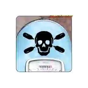 Paddle Skull sticker for SUP enthusiasts