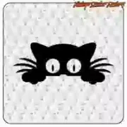 Autocollant chat en vinyle | Vintage Sticker Factory