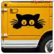 Pegatina de gato en vinilo | Vintage Sticker Factory