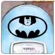 Batman-Satan-Aufkleber | Vintage Sticker Factory