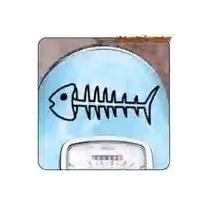 Decorative vinyl fishbone sticker