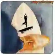 Sticker Yoga SUP en vinyle découpé