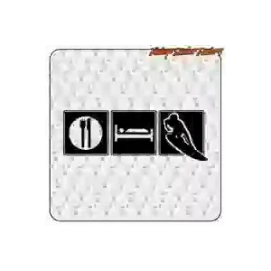 Sticker vinyle EAT SLEEP SURF