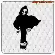 Pegatina Skate Skull de vinilo decorativo