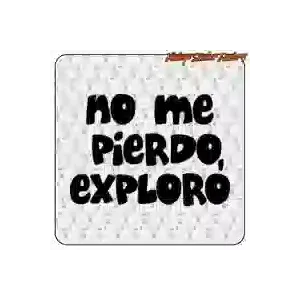 Pegatina «No me pierdo, exploro» para camper y 4x4