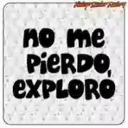«No me pierdo, exploro» Aufkleber für Camper & 4x4