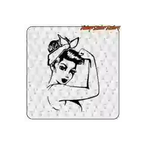 WOMAN POWER Aufkleber | Retro-Vinyl