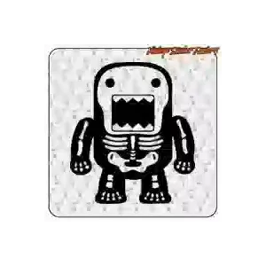 Domo-kun Skeleton Aufkleber | Geek-Kultur