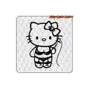 AUTOCOLLANT KITTY SADO. ACHETEZ DES AUTOCOLLANTS EN VINYLE.